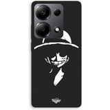Maniacase Coque Pour Xiaomi Redmi Note 13 Pro 4G Monkey D. Luffy black and white