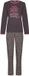 Rebelle MyRebelle - Furry Friend Pyjama - Bio-Katoen - Lange Mouw - Dierenprint - Donkergrijs - Maat 48