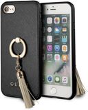 Guess iPhone 6/iPhone 6s/iPhone 7/iPhone 8 hoesje - Zwart - Kunstleer