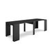 Skraut Home Uitschuifbare Consoletafel 260cm Zwart