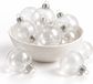 Decoris Boules de Noël transparentes verre - 6 cm - 20x - mat et brillant