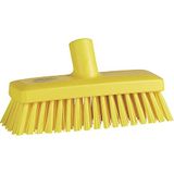Vikan Compact Muur/Deck Scrub - Hard - Geel