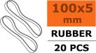 Revtec Wing Rubber Bands - 100 X 5mm - 20 pcs
