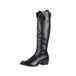 Elara Chunkyrayan Cowboylaarzen voor dames, zwart, Texas, 39 EU