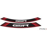 Puig Stickers voor velgen, vinyl, rood, 8 stuks