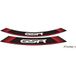 Puig Stickers voor velgen, vinyl, rood, 8 stuks