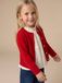 VERTBAUDET Gebreid vest met knopen voor meisjes rood