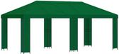 vidaXL Tuinpaviljoen 6 x 3 m Vert Polyester et Acier