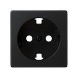 SIMON - Schuko-stopcontact met aarde, serie 82 Concept, compatibel met de series 75, 31, 82 en 88, mat, anti-vingerafdruk, zwart