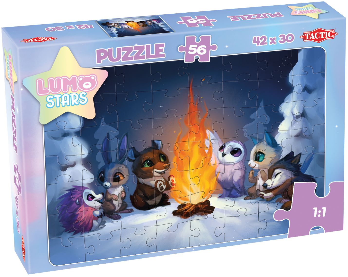 Tactic Lumo Stars By the Fire - 56 Stukjes - Puzzel - Meerkleurig