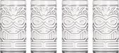 Topkapi Tiki Okano Tiki-set cocktailglazen