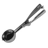Merkloos IJsschep - metaal - RVS - 23 cm - IJsbollen tang met knijp mechanisme