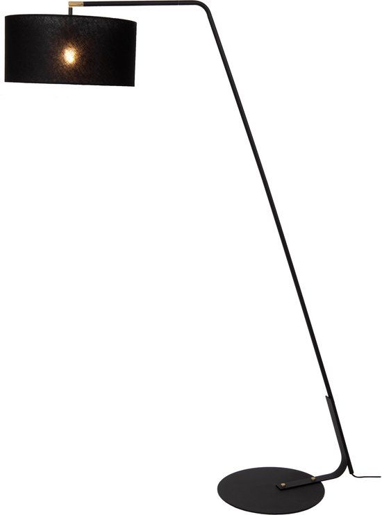 Lucide KELSO - Vloerlamp - 1xE27 - Zwart