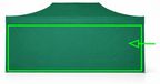 Paroi latérale 6 m pour tentes de réception easy-up ALU 3x6 m – PVC 450 g/m², étanche - Vert