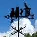 Bellemargarita Girouette en métal avec motif animal - Décoration de jardin en fer forgé pour l'extérieur - Ornement pour jardins sur les toits et cours intérieures