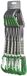 CAMP Unisex's Photon Express KS (Pack van 6) Quickdraw, Grijs/Groen, 18cm
