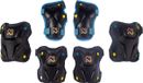 Nijdam Set de protection Enfants - Path Defender - Noir/Bleu - M