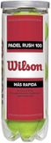 Wilson Padel Rush100 Padelballen Koker 3-stuks