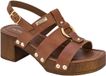 Les tropeziennes par M. Belarbi Dresco Penelope leren sandalen met hak bruin dames maat 41