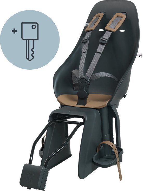 Urban Iki Achterzitje Ta-ke - Bincho Black/Kurumi Brown - Framebevestiging