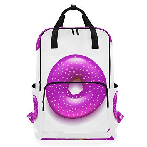 MONTOJ Travel Rugzak Violet Sweet Donut School Rugzak