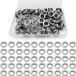 100 set zeilringen - Metalen oogjes - 12 mm - Roestvrij staal - Geschikt voor leer - Reistassen