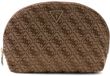 GUESS accessoiretas Dome Pouch Latte Logo Lichtbruin
