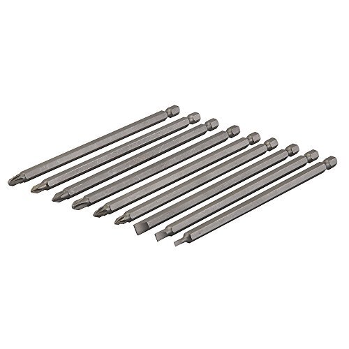 Silverline SB08 Extra lange Power Bit Set 9 stuks 150 mm