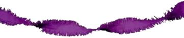 Folat Paarse Crepe Papier Slinger - 6 meter