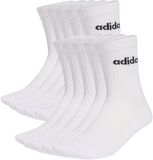 Adidas Performance Linear Gevoerde Sokken 10 Paar - Unisex - Wit - Maat 34-36