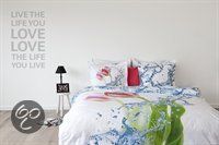 Face To Face Dekbedovertrek Waterflower - Wit - 1-persoons (140x200/220 cm + 1 sloop)