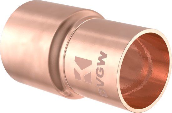 KIRCHHOFF CU Verloopnippel - Blanco - 15 mmA x 12 mm - 1 mof - (5243)