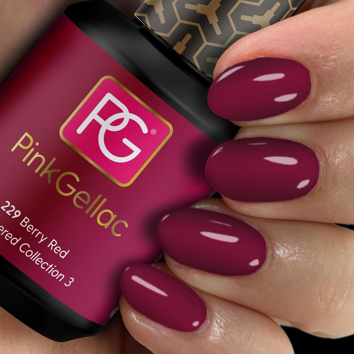 Pink Gellac Gel Nagellak Kleur 229 Berry Red