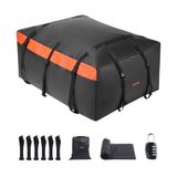 VEVOR Sac de Toit de Voiture 566 L, Coffre de Toit Étanche en PVC 840D Robuste, Sac Porte-bagages avec Serrure, Tapis Antidérapant et 6 Crochets, Installation Rapide et Facile, pour Tous les Véhicules