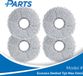 Ecovacs Deebot T50 Max Omni Dweilpads (4 Stuks, Plus.Parts® alternatief voor 201-2425-10B0)