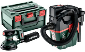 Metabo Metabo Accu-excenterschuurmachine set SXA 18 LTX 125 + accu-zuiger AS 18 L PC Compact (691199000) Aantal:1