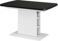 Vicco Eettafel Fenaro, Zwart/Wit, 120-160 x 80 cm