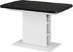 Vicco Eettafel Fenaro, Zwart/Wit, 120-160 x 80 cm