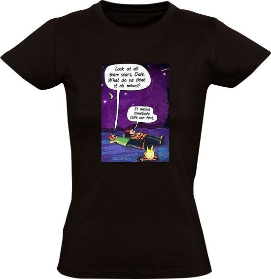 Sol's Kijk naar de sterren Dames T-shirt - 5XL - Zwart