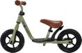 Bandits & Angels Vélo d'apprentissage en métal Starter Vert avec repose-pieds à partir de 2 ans - Édition limitée - Vélo d'apprentissage vert vintage - Selle réglable de 29 à 39 cm - Pour garçons et filles - Compact et sûr - Bas enjambement avec repose-pieds