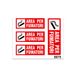 Quattroerre 8075 sticker Area Fumatori set van 2