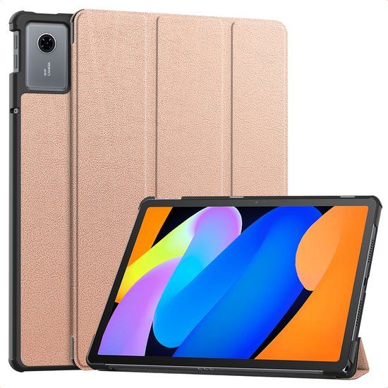 imoshion Tablet Hoes - Geschikt voor Lenovo Idea Tab - Trifold Bookcase - Rosé goud