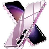 Phonillico® Case voor Samsung Galaxy S24 PLUS - Schokbestendige bescherming Zacht TPU Transparant