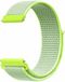 By Qubix Qubix - Sport Loop Nylon Bandje voor Garmin Vivomove 3 / HR / Luxe / Sport / Style / Trend - Geel - 20mm