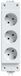 Kopp 229602009 OFFICEVERSal, 3 geaarde stopcontacten, met installatiestekkersysteem, 16 A, 250 V, wit