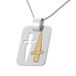 Orphelia Hanger + Ketting Zwaard Bicolor ZH-4283