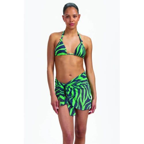 Beachlife pareo groen/donkerblauw