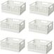 Merkloos Opvouwbare Kunststof Vouwdoos - Opbergmand voor Kinderkamer - Klapbox voor Keuken - Vouwkisten voor Slaapkamer - Kantoor - Badkamer - Wit 25×16×10 cm