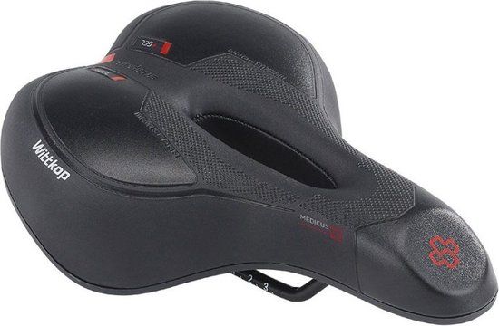 Wittkop Medicus Pro 6.2 Dames Fietszadel - Zwart - Stadsfiets - Unisex