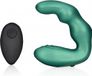 Shots Ouch! OU905MGR Bent Vibrating Prostate Massager with Remote Control Metallic Green